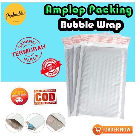 

Amplop Packing Bubble Wrap 24*29cm murah HOT SALE Putih / Plastik