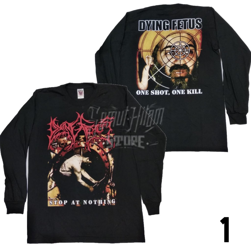 Kaos Panjang DYING FETUS Builtup Longsleeve Musik Death Metal Prapatan Rebel ORIGINAL