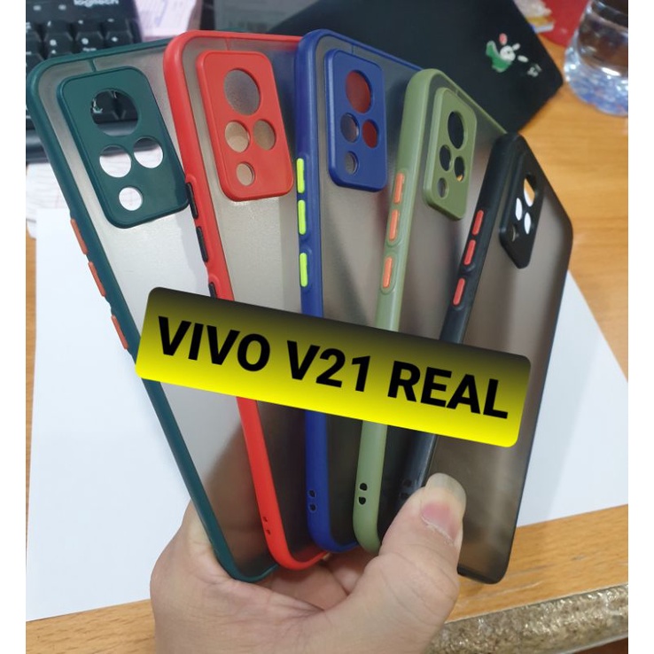 VIVO V21 - CASE DOVE + RING KAMERA - MY CHOICE VIVO - TEMPERED GLASS KAMERA VIVO V21