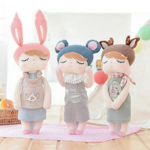 MOMBABY1 Boneka Metoo Angela Baby Teko Sepeda dan Puding atau Kado Mainan Anak Perempuan Boneka Angela Baby