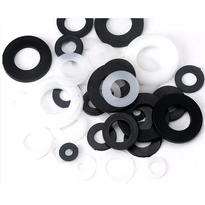 M6 Ring Nylon m6x12x1.5 mm for spacer screw nut mur baut 6mm plastik