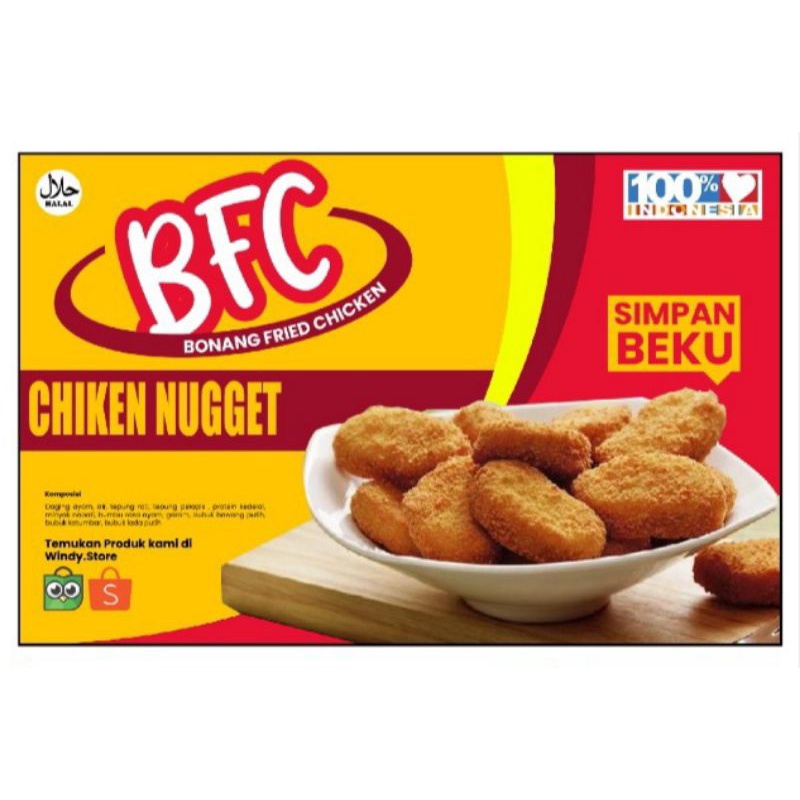 

bfc chicken nugget (beku) 250gr