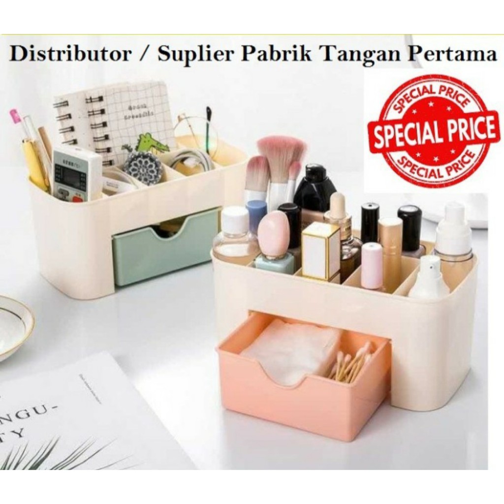 Rak Kosmetik Organizer Tempat Make Up Kotak Perhiasaan Dandan Portable