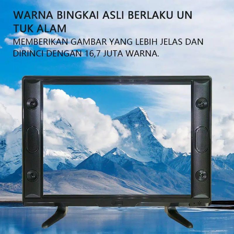 PROMO LED TV 17 INCH  GAMBAR HD SUPPORT COLOKAN USB HDMI VGA