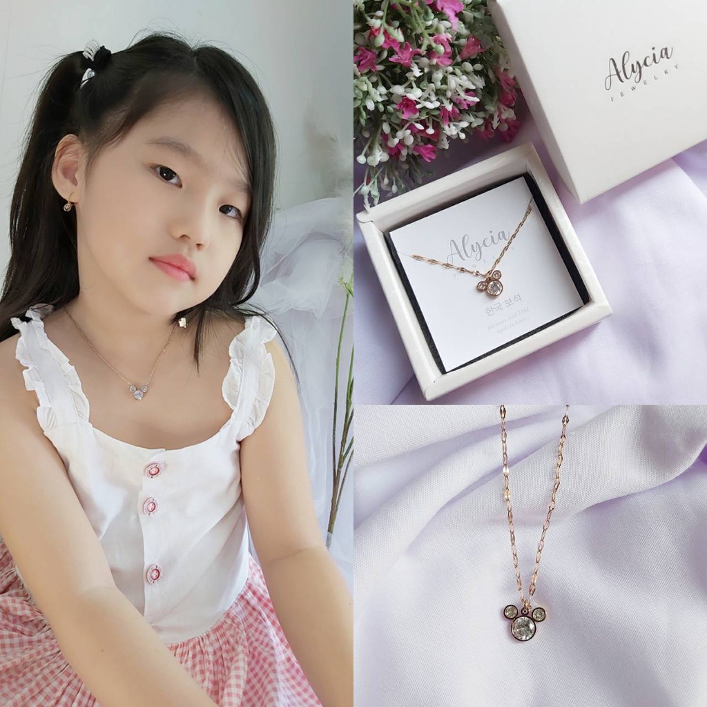 Set Kalung Dan Anting Anak Aurora