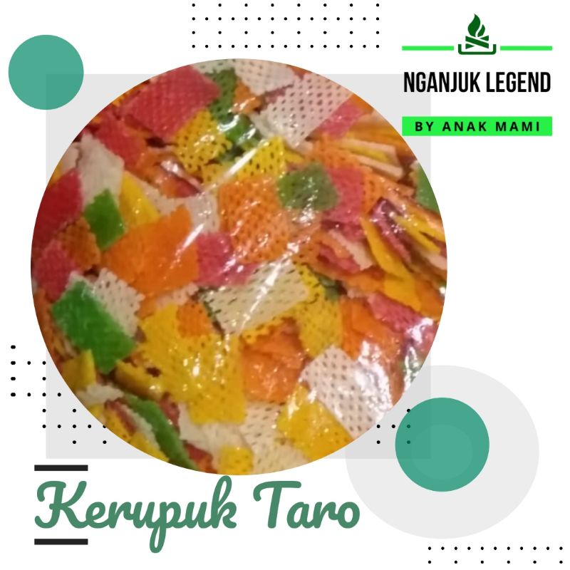 

Kerupuk Krupuk Kerecek Krecek Taro Warna Warni Mentah 1 kg