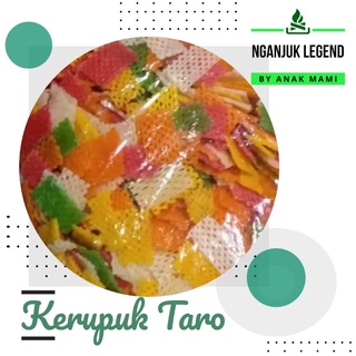 Jual Kerupuk Krupuk Kerecek Krecek Taro Warna Warni Mentah 1 Kg ...