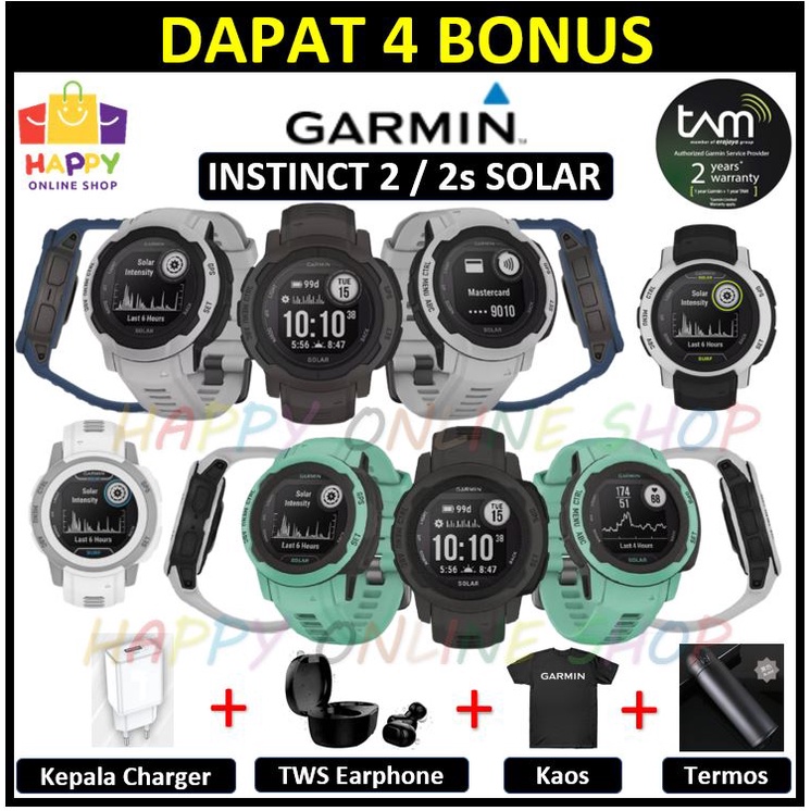 GARMIN Instinct 2 Instinct 2s Solar Surf Smartwatch Garansi Resmi 2 tahun