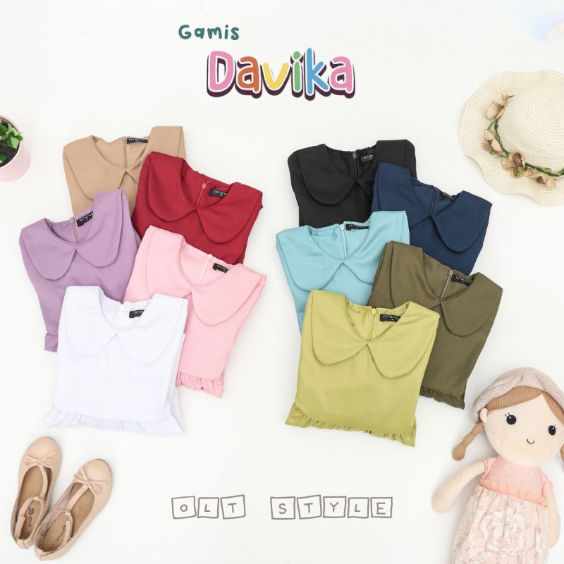 Ollet Gamis Davika /gamis anak toyobo/ gamis anak muslimah polos
