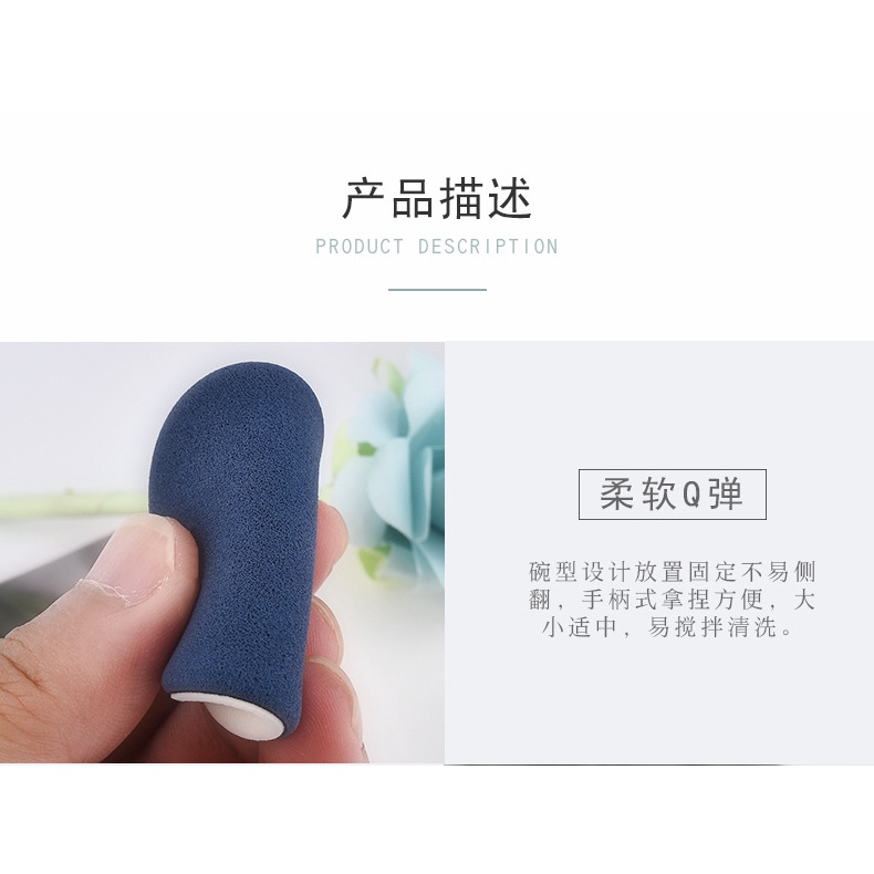 2pcs/set Sponge Wet Puff Air Cushion And Dry  Powder Foundation Liquid / Sponge Foundation Makeup Tool