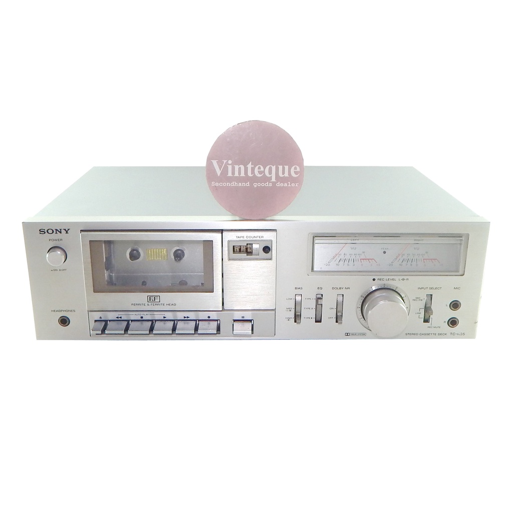 Tape Deck Vintage SONY Stereo Cassette Deck TC-K35 Japan