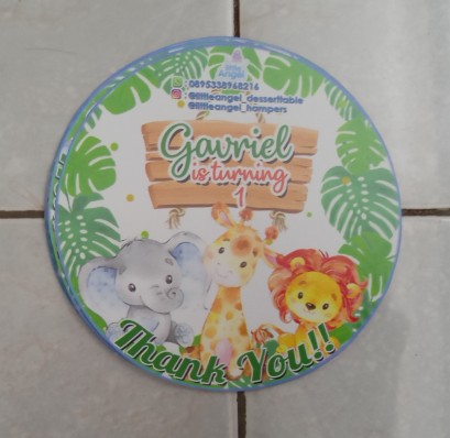 Printable Topper Cupcake Bulat