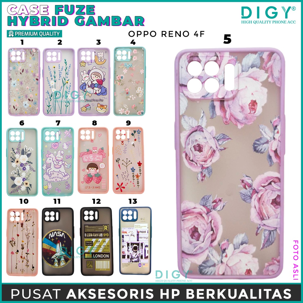 Case Import Termurah OPPO F17 PRO RENO 4F Protector Slide Camera Macaroon Pelindung Lensa