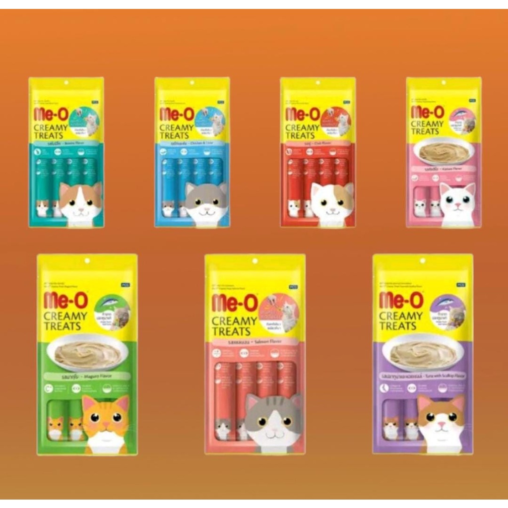 MEO CREAMY TREATS SNACK KUCING 15Gr ECER