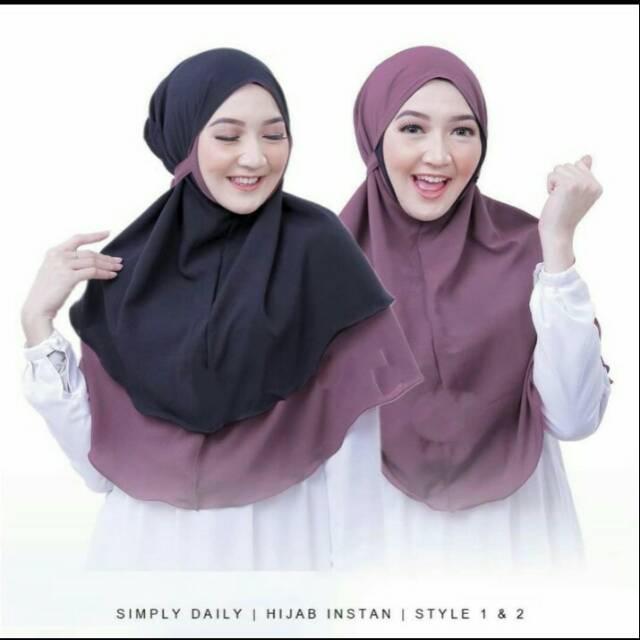 Simply DaiLy Hijab Instan Style 1 & 2