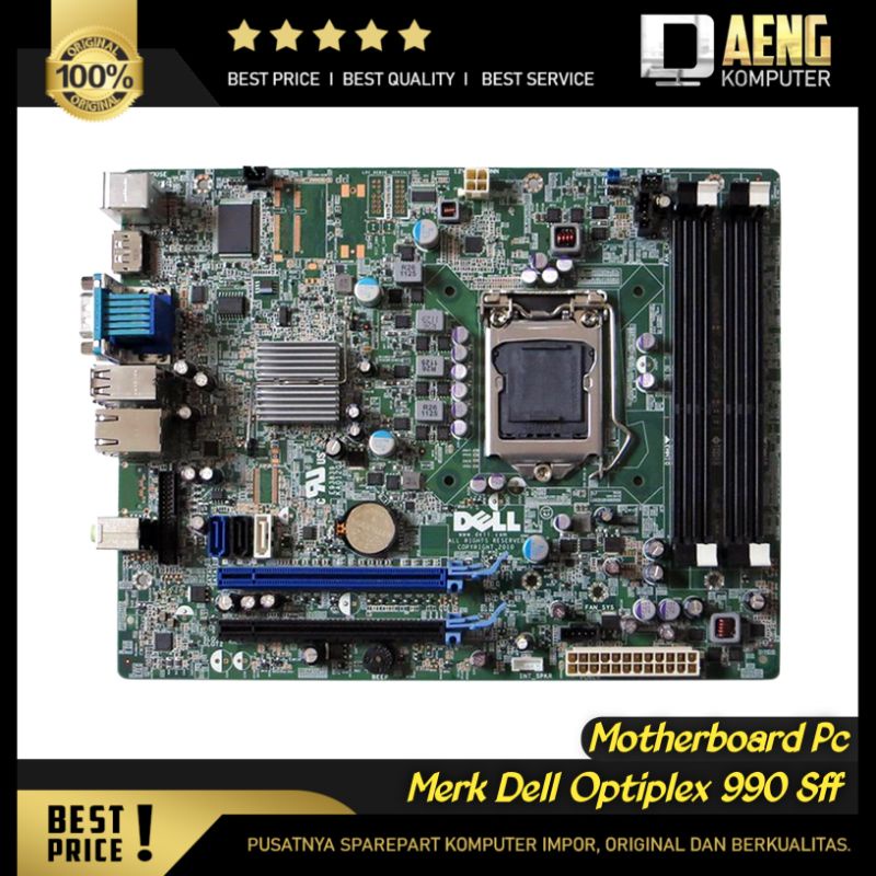 Motherboard Mainboard Mobo ddr3 Intel PC Dell Optiplex 990 tipe SFF 1155 Murah Original