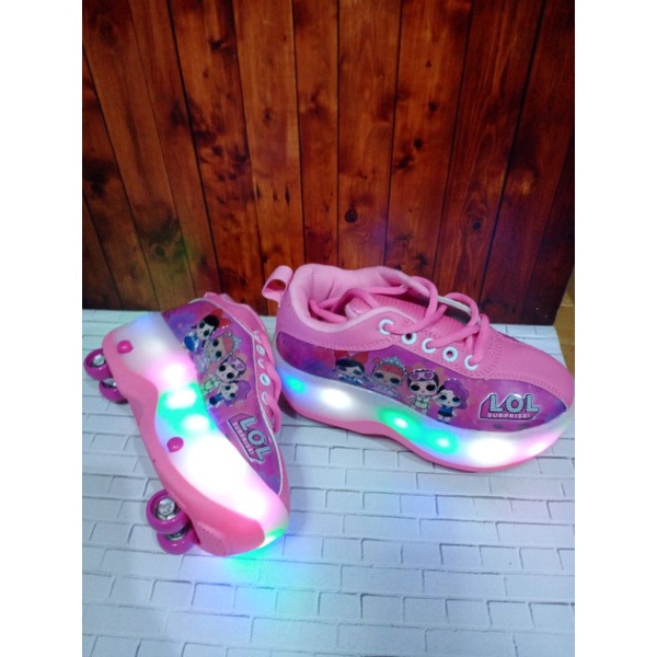 sepatu roda anak perempuan LOL lol frozen poni import murah promo