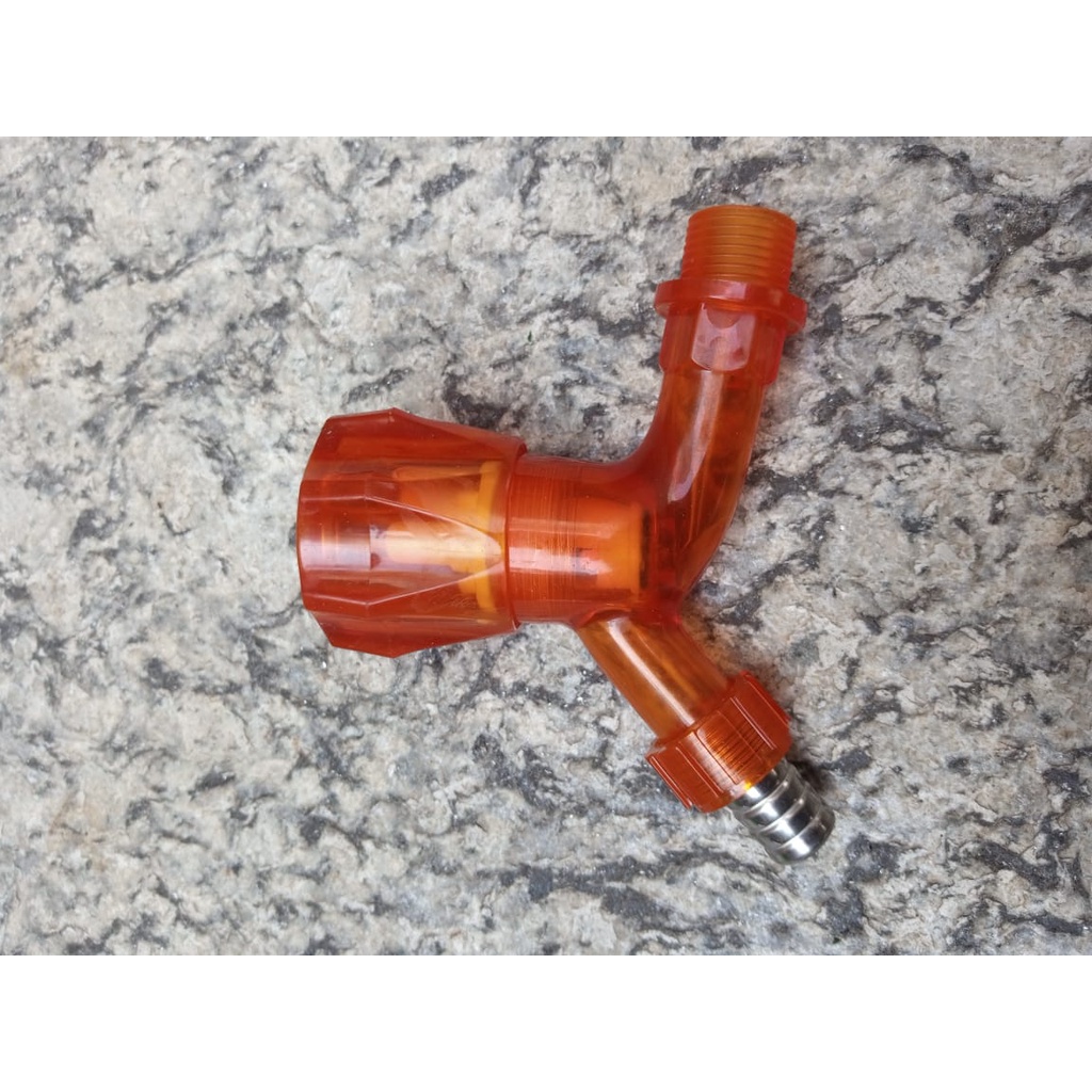 Kran Keran Air PVC Jumbo Transparan Plastik Taman 1/2 inch