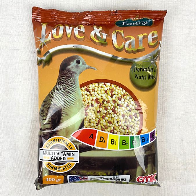 

CMK Makanan Burung FANCY Love and Care Perkutut 400GR