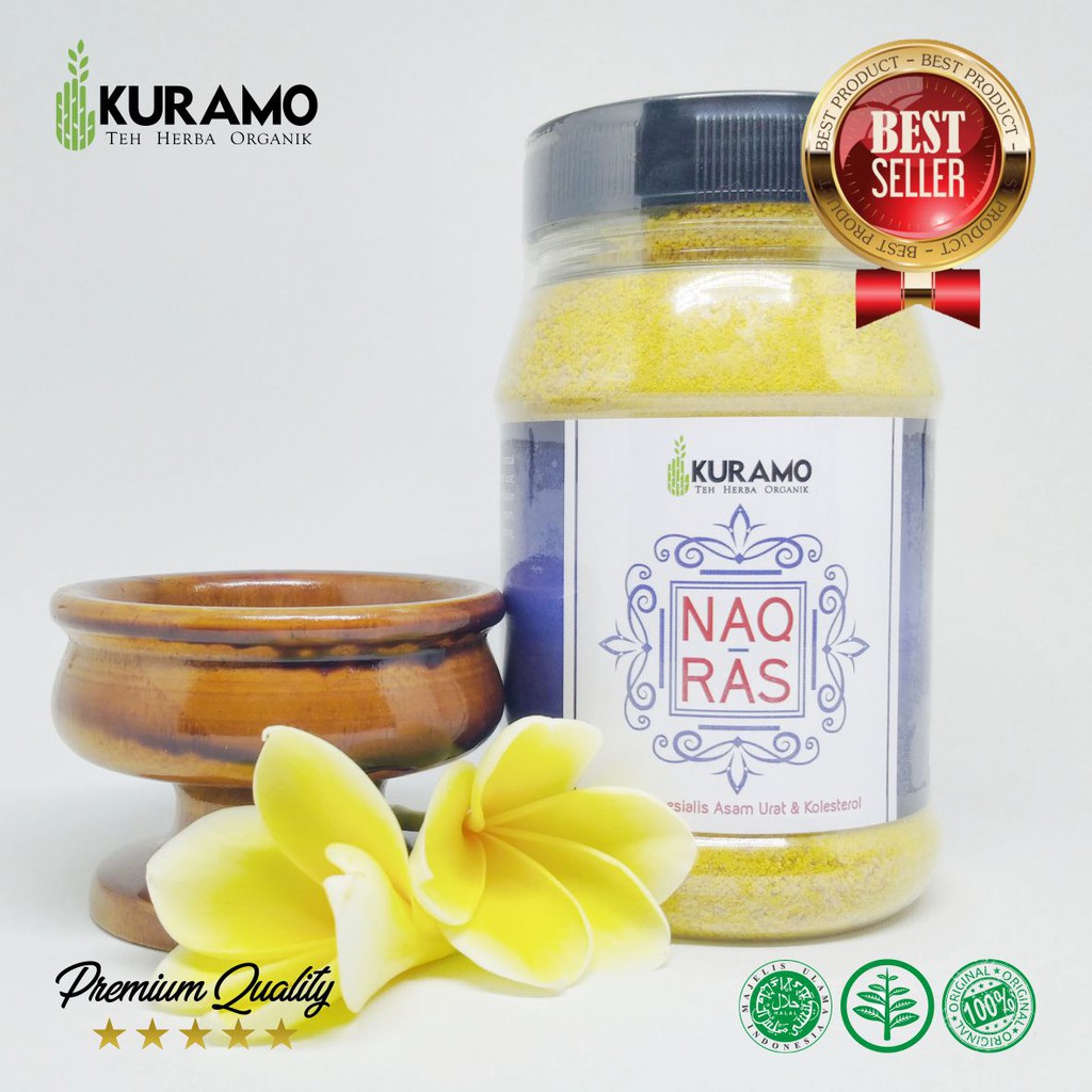 

Herbal untuk Menurunkan Kolesterol, Asam Urat, dan Reumatik. Kuramo Naqras 200g
