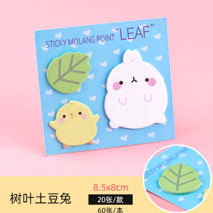 

Sticky notes Molang 3in1 - leaf