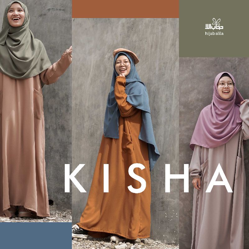 Gamis Kisha Wollycrepe by Hijab Alila Model Gamis Abaya