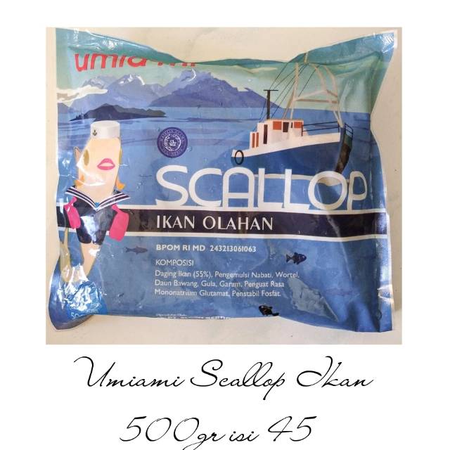 

Umia-mi Scallop rasa Ikan (45pcs) / Olahan Ikan / Scallop