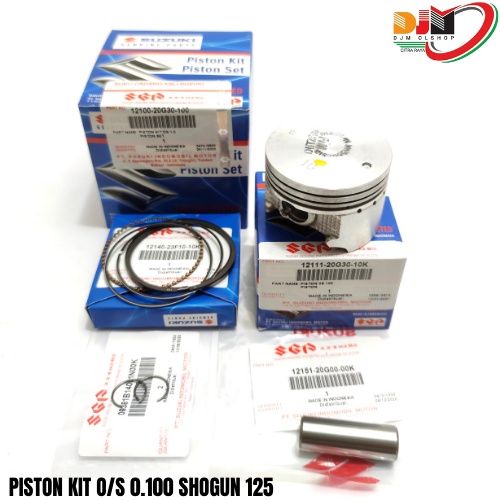 Piston Kit Suzuki Seher Set Shogun 125 Old Arashi 125 Original SGP 12100-20G30-0F0 050 100