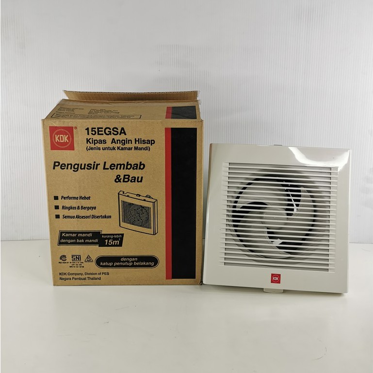 KDK Kipas Angin Hisap Exhaust Fan Kamar Mandi - 15 EGSA