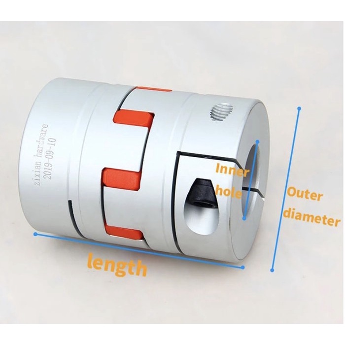 Sleeve Flexible Shaft 8x12 mm Coupling Motor Coupler D25L30 CNC 12mm
