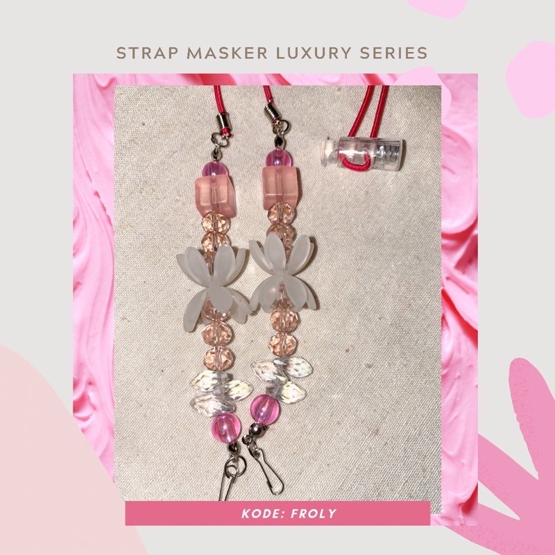 STRAP MASKER 2in1 MANIK / KONEKTOR MASKER HIJAB / GANTUNGAN MASKER & STOPPER