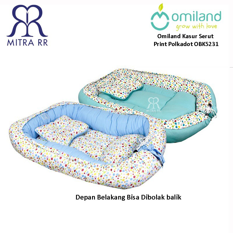 Omiland Kasur Kolam Serut + Kelambu Polkadot Series OBK 5231 / 5232 / 5233