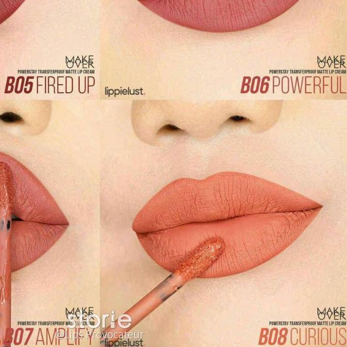 ☚ MakeOver Powerstay Transferproof Lipcream Matte Lip Cream Original Make Over Limited Nude Edition 