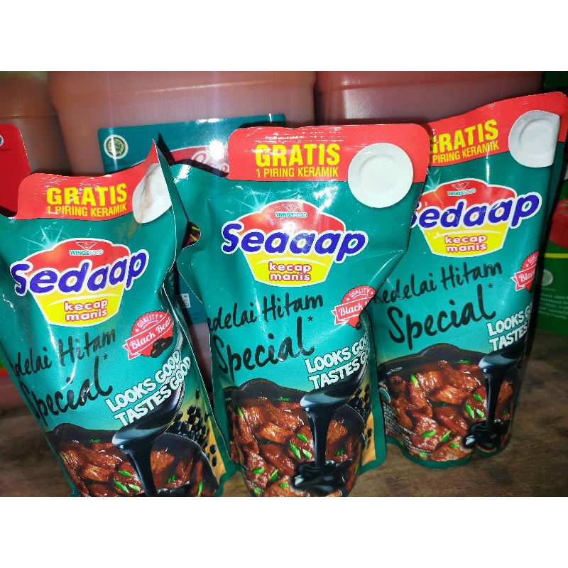 

kecap sedap 550ml free piring keramik