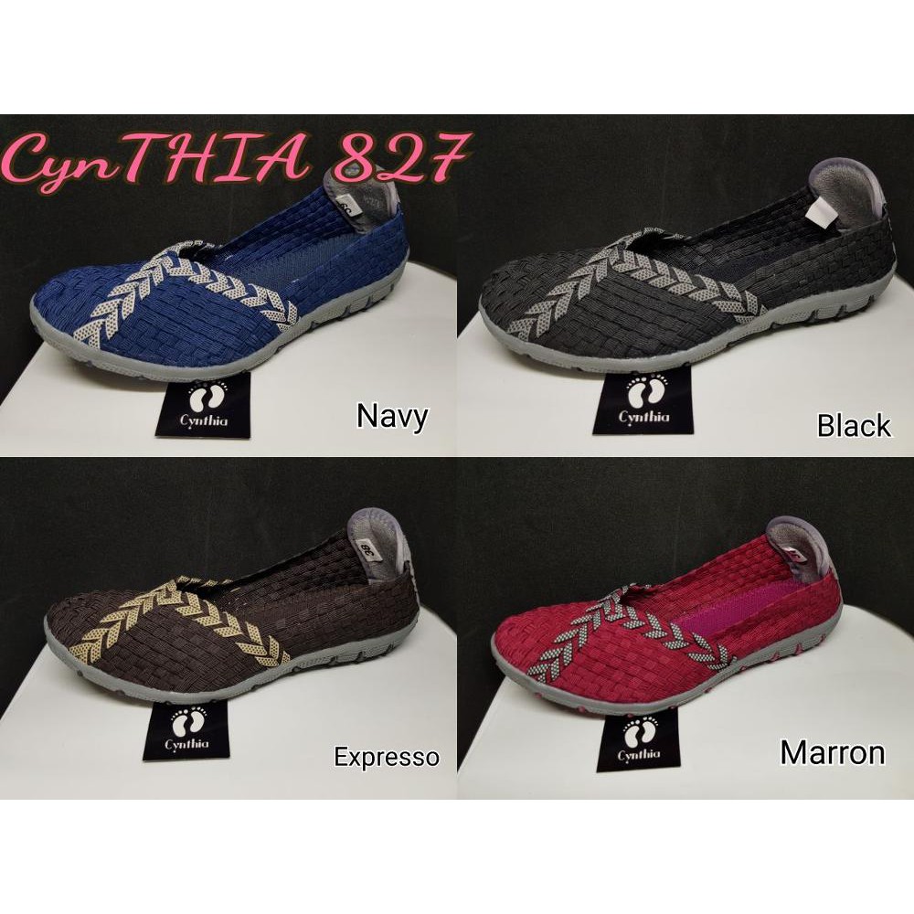 Dijual CYNTHIA SEPATU RAJUT SEPATU ANYAM CYNTHIA FLAT 827 ORIGINAL Limited