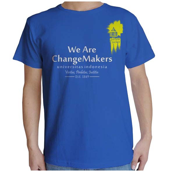 Kaos kampus Universitas Indonesia - UI - yellow jacket - kaos almamater - lbsk outshirt (170624)