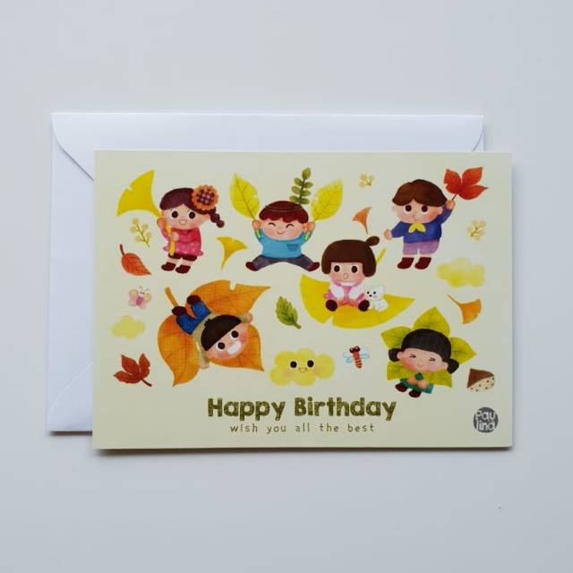 

Kartu ucapan ulang tahun / birthday card + amplop