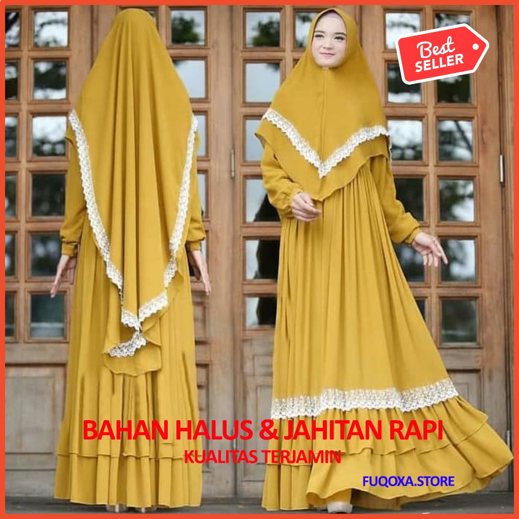 Gamis Syari Perempuan Wanita Cewek Kekinian Remaja Muslim H2h7 Ramadhan