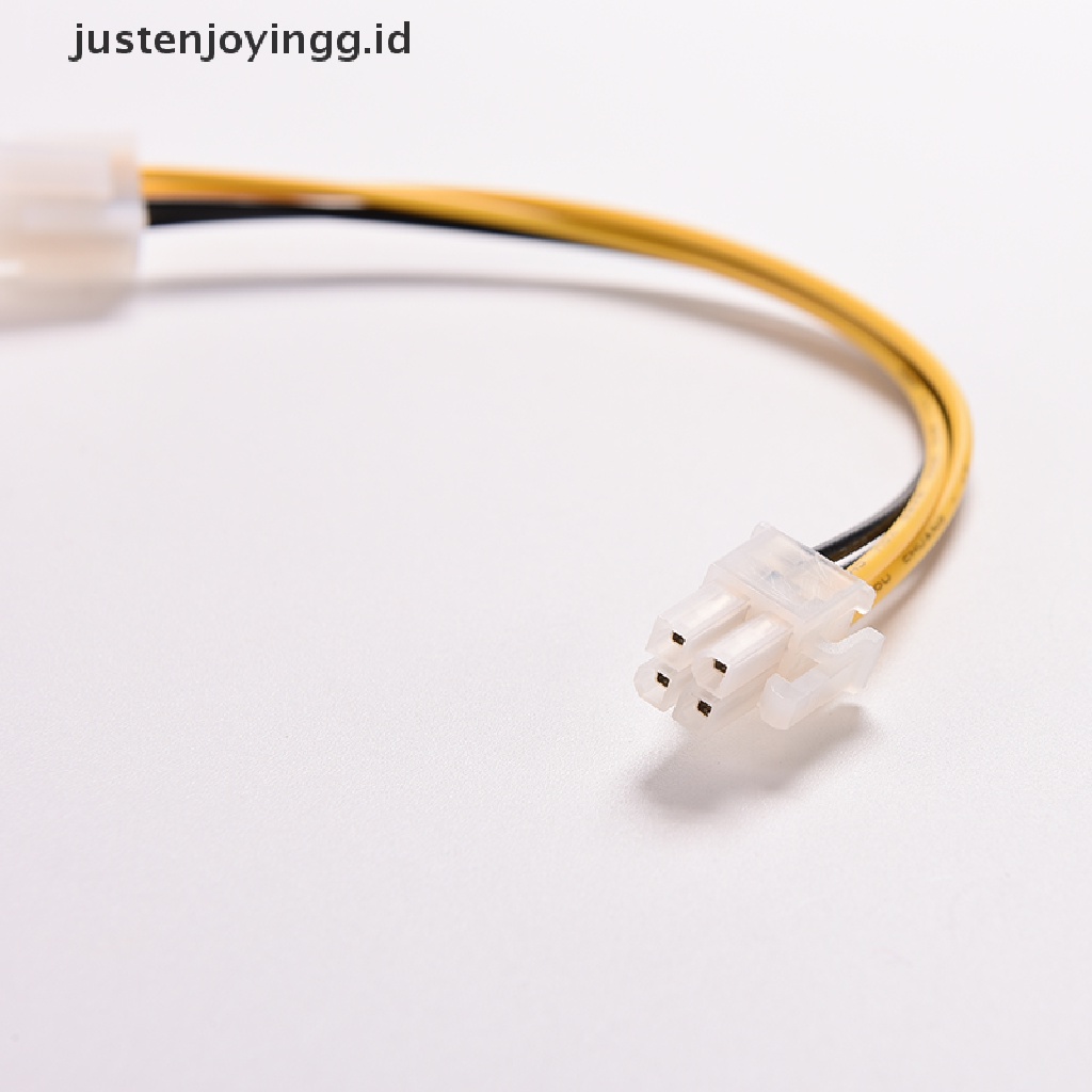 // justenjoyingg.id // 8 Inch 20cm ATX 4 Pin Male to Female Power Supply Cable Cord Connector Adapter ~