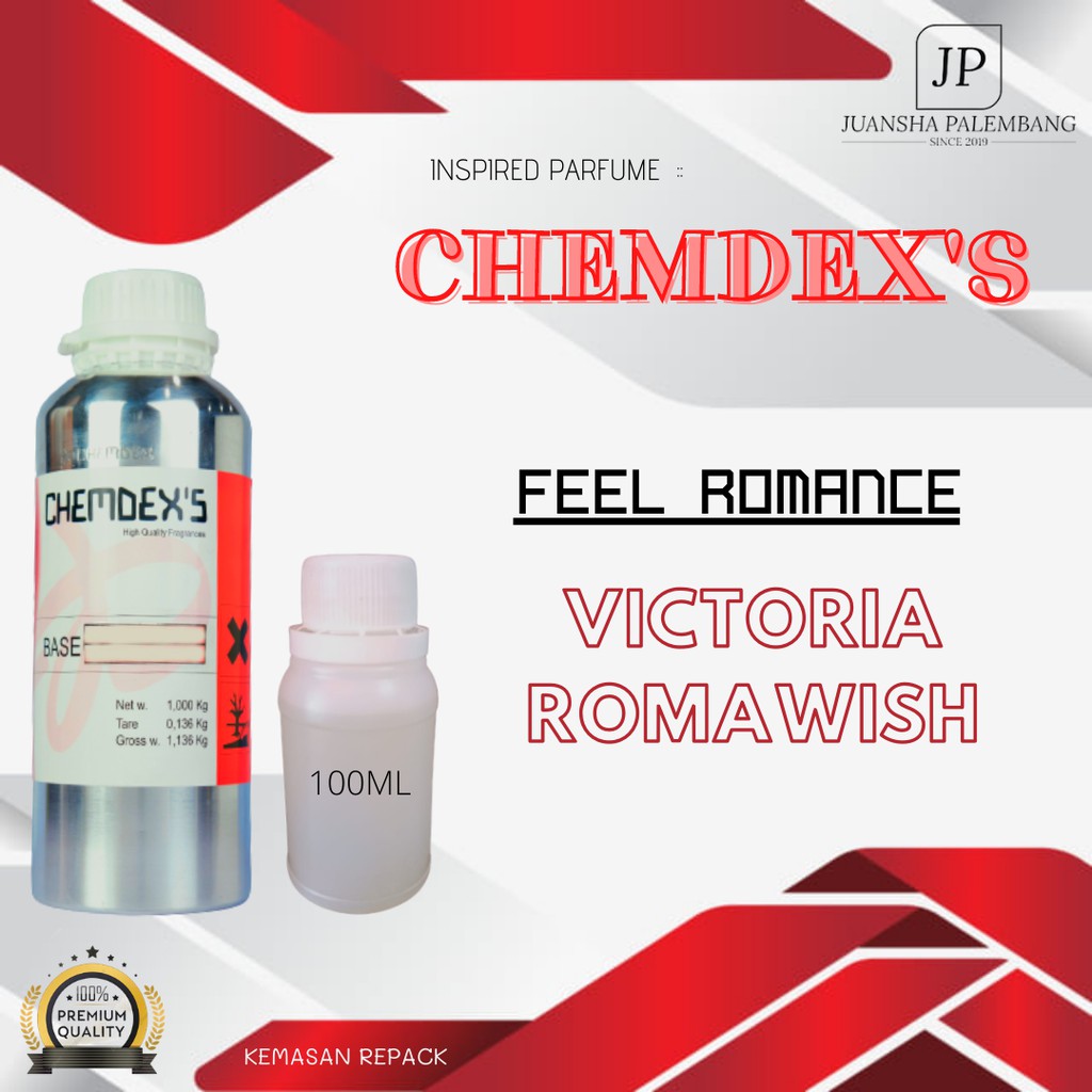 BIBT PARFUM MURNI | FEEL ROMANCE / VICTORIA ROMAN WISH | CHEMDEX | REPACK | 100 ML