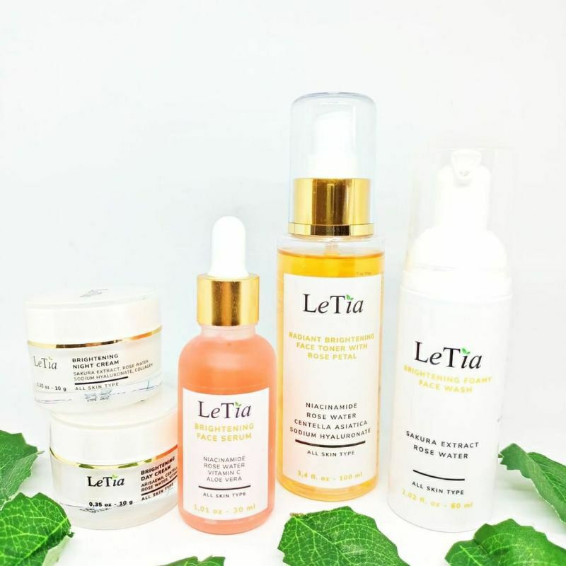 letia brightening rose series / paket advance / paket lengkap skincare