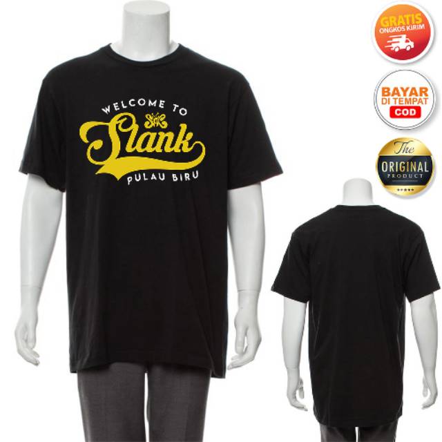 PULAU BIRU - LENGAN PENDEK - ORIGINAL MADE IN SLANKERS - BAJU SLANK - KAOS SLANK - TAMPIASIH STORE