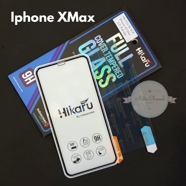 Anti gores iph11  Tempered  Glass Full Cover 11pro 11pro max ~ Indoscreen Hikaru