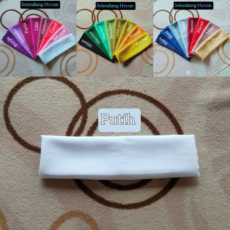 Selendang Hycon-Putih