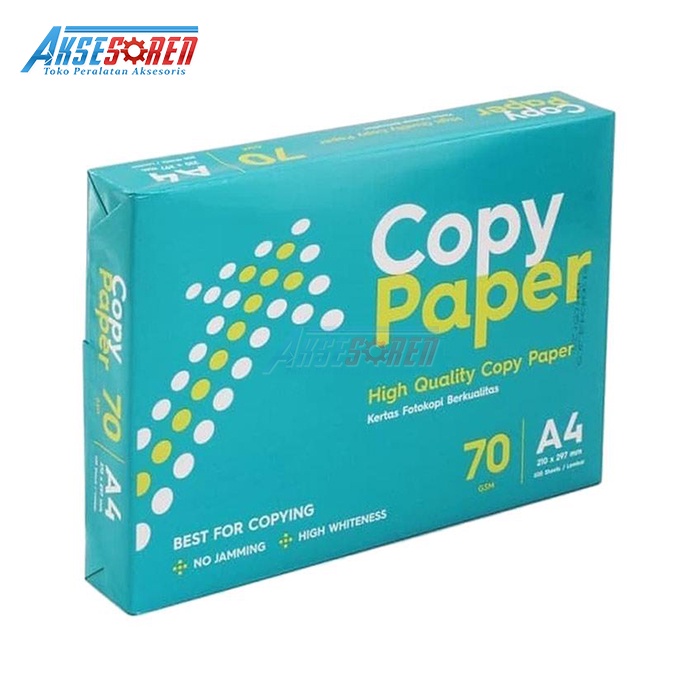 

KERTAS HVS A4 70 G COPY PAPER [1 RIM/500 LEMBAR] UNTUK PRINT DAN FOTOCOPY