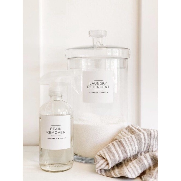 Label Stiker Laundry-Type 1