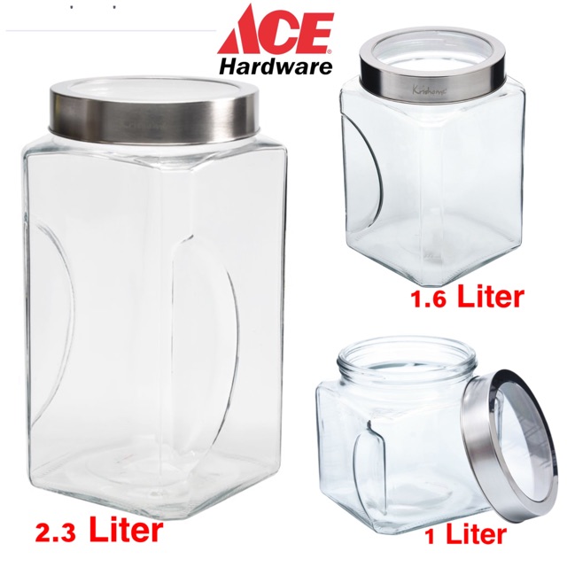 Toples Kue Kaca Tutup Bening ACE HARDWARE Set 3