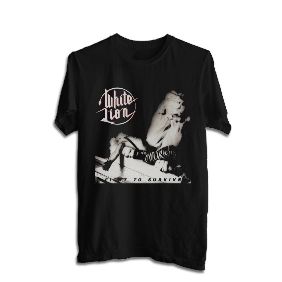 KAOS BAND WHITE LION TSHIRT MUSIK ROCK WHITE 14