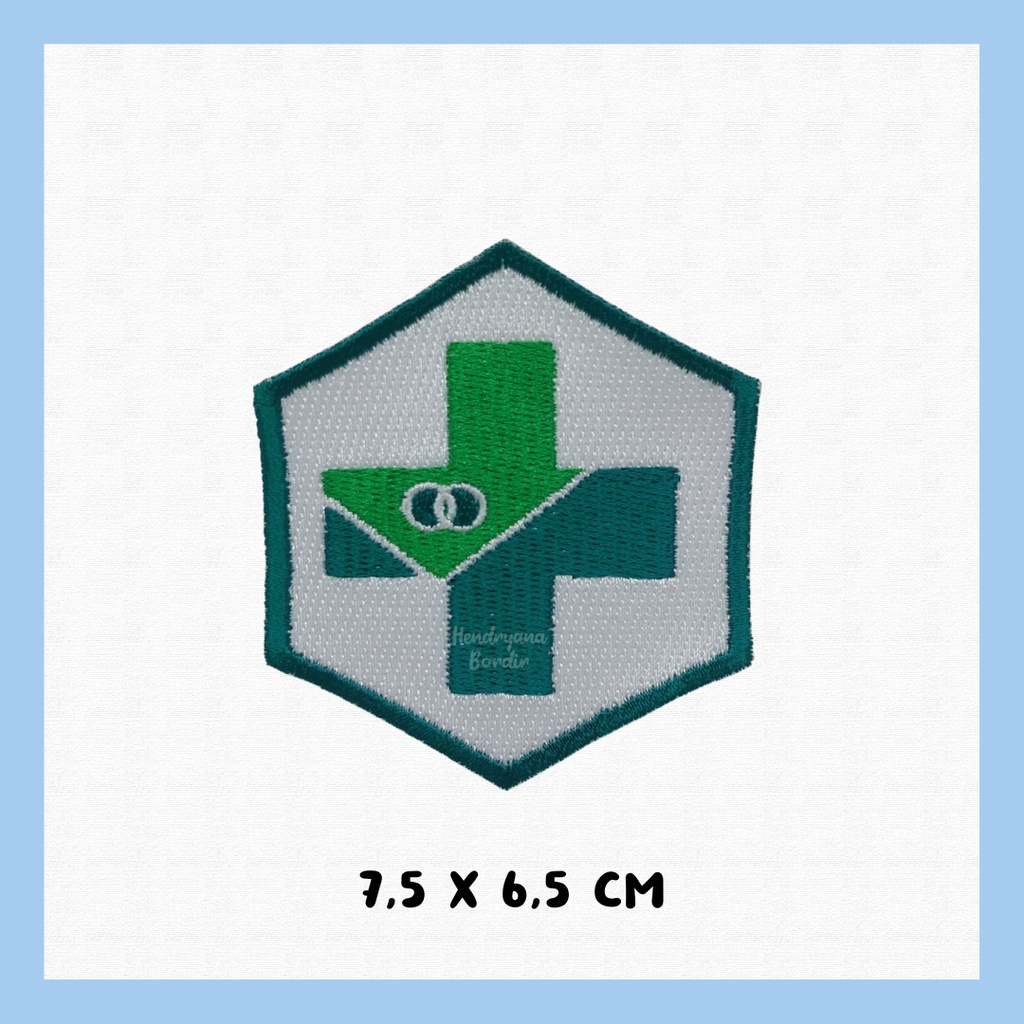 Bordir Logo Puskesmas — Patch Badge Bet Emblem