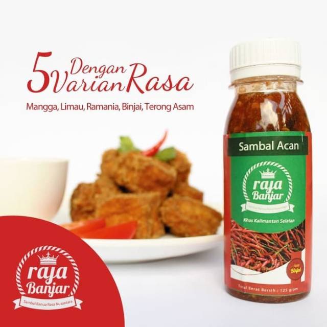 Paling Enak Sambal Acan Raja Banjar | Sambal Terasi ...